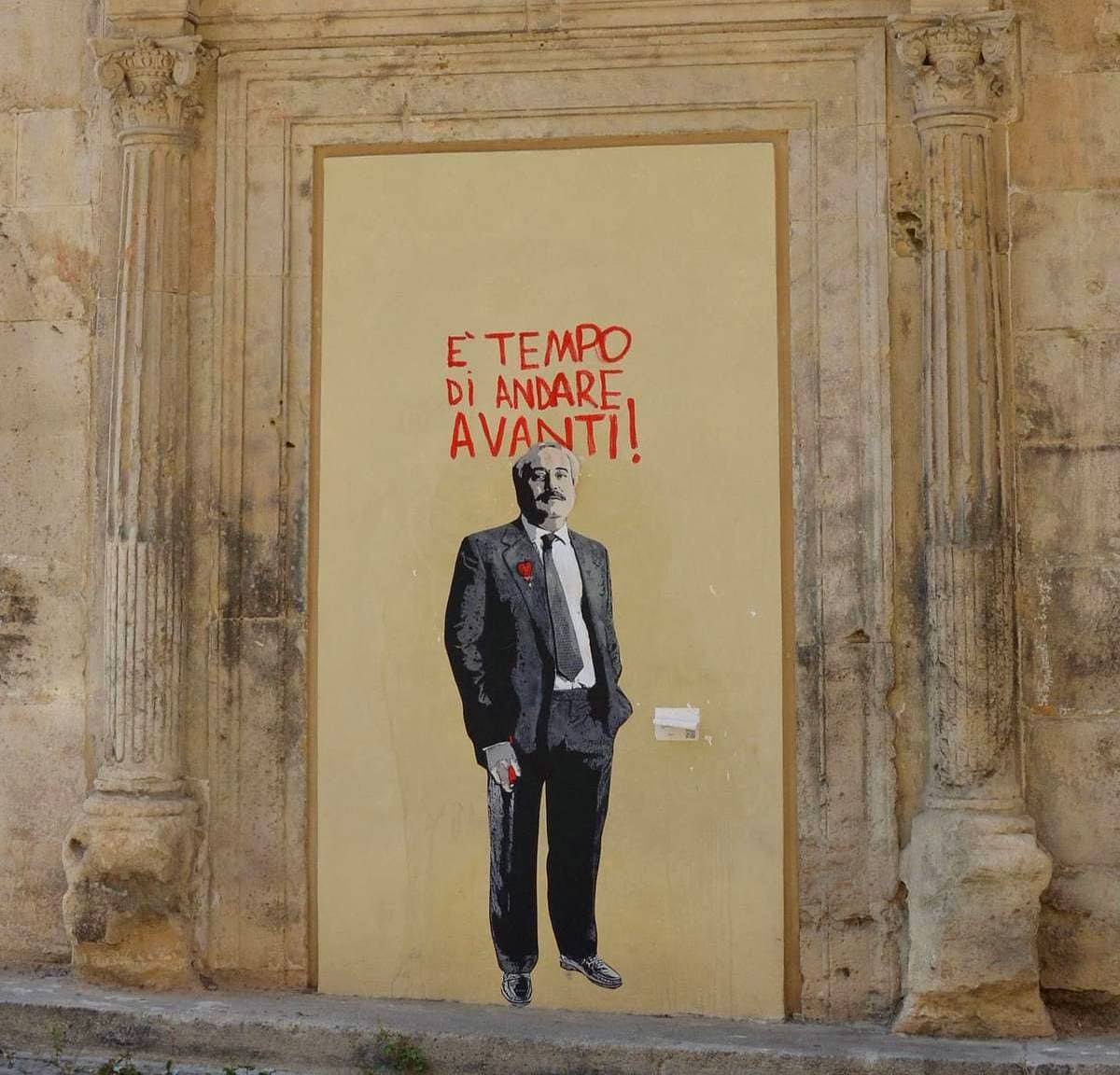 Murale Falcone Borsellino - TV Boy Palermo